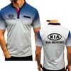 Summer Men039s Short sleeve for KIA Car Logo Printed Fashion high quality Cotton Men039s short sleeve casual polo shirt K YV2460726