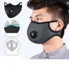 Máscara Ciclismo facial com filtro de carbono ativado com filtro PM2.5 Anti-Poluição do esporte que funciona Máscaras equitação Respirar válvula Máscara GGA3568-9