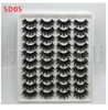 20 mm 20 paren natuurlijke 5D valse wimpers nep wimpers lange make -up 3D mink wimpers wimperverlenging mink voor schoonheid6285933