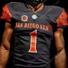 coe1 Custom San Diego State Aztecs Football Jersey NCAA College Chance Bell Chase Jasmin Keshawn Banks Rashaad Penny 28 Marshall Faulk Ryan Agnew