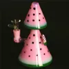 8-Zoll-Wassermelonen-Dab-Rig-Wasserpfeifen mit 14-mm-Kopf-Perc-Glasbong, berauschende Mini-Rohrwachs-Ölplattformen, Bubbler