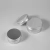 50pcs 5G 10G 15G 20G 30G 50G 80G 100G 200G Jar de lata de aluminio Contaque de bálsamo labial Contenedor de vela vacío Recipientes de metal Caja de crema CX9280027