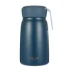 350ml Water Bottle Solid Color Student Vacuum Water Bottle Silicone Rope 304 Stainless Steel Insulated Tumblers