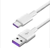 Cables de teléfono de carga más rápida 5A con interfaz USB a TYPE-C, cable de datos más estable y seguro para tipo C, 100PCS para ventas mínimas sin embalaje