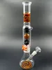 Piruleta de colores y tubo doblado negro Cachimbas Perc Percolador Bongs de agua de vidrio de 18 pulgadas Bong de 18 mm para tuberías