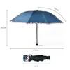 Femmes hommes Sunny Rainy Umbrella UV Protection Umbrelas Windproofas Handle Couleur continue Couleur continue Pongee Personnalisé BC BH0999