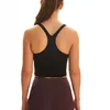 Yoga Outfit Yushuhua Sexy Sports Vest Women039s Courir Fitness Crop Top Débardeurs Débardeurs Élastique Serré Gym Vêtements avec Ches8790228