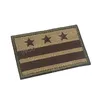 Borduurwerk Patch USA American District of Columbia Washington DC Vlag Morale Patches Tactische Embleem Applique Geborduurde Badges