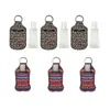 2020 Neoprene Hand Sanitizer Holder With Empty Bottle Keychain Bags 30ML 10.3*6cm Key Rings Hand Soap Bottle Holder With Empty Bottle