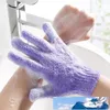 Guanto da bagno in tessuto idratante completo per la cura della pelle Spa Guanti esfolianti a cinque dita Guanti morbidi durevoli per il viso e il corpo BC BH08606950