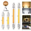 Ampoule LED R7S à intensité variable, Tube en verre COB, 78MM 6W 118MM 10W, lampe de remplacement halogène 100W, blanc chaud et froid, Spot lumineux en maïs COB, ac 110V 220V