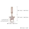 남성 여성 패션 귀걸이 옵션 골드 실버 컬러 CZ 스파클 스타 Earings 농구 아이스 아웃 블링 CZ 락 펑크 보석 3 색