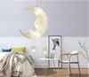 モダンなLEDムーンスター子供子供の子供の寝室のペンダントランプシャンデリアの天井灯のアルミニウムペンダントライトが付いている5ピースG4の電球