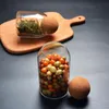 Ball Cork Lead Glass Bottle Storage Tank Sealed Cans Dried Fruit Cereals Transparent Tea Cans Storage Jars Coffee Contains2739828