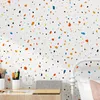 Length Nordic Wallpaper Modern Geometric Art Color Children's Bedroom Boys and Girls Korean Paper Wallpaper Roll Home Décor