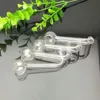 new Europe and Americaglass pipe bubbler smoking water Glass bong Right angle pot