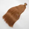 VMAE Single Rysowane Natural Color 100g Indian European Hair Beauty Salon Stick Flat Tip Medium Brown Pre Bonded 100% Ludzkie Przedłużanie włosów