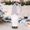 Nordic Style Santa Claus Wine sleeve Wool And Cashmere Material Christmas Decorations Forester Champagne Case Hotel VT1279