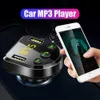 無線ハンズフリーBluetooth 5.0 FMトランスミッタ車MP3プレーヤー電圧検出デュアルUSB充電器サポートUディスク