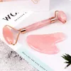 Jade Roller Face Lift Lift Tlimmer Shaper Massage Rose Quartz Stone Natural Crystal Slimming Health and Beauty Skincare Tool2721573