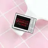 Cute Vintage STRANGER THINGS Letter Small Funny Enamel Brooches Pins for Women Christmas Demin Shirt Decor Brooch Pin Metal Kawaii3736227