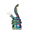 Serpent verre Bong narguilés Animal Pipes 2.4inches bangs d'eau colorés avec bol accessoire de fumée de plate-forme pétrolière