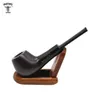 HORNET 152MM 598 Inches Black Ebony Wooden Smoking Pipe With Bowl Premium Wooden Pipe Portable Smoking Tobacco Pipe Accessories6692291