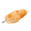 SAIXS Fox Tail Anal Plug Avec Big Real Crystal Fox Tails Métal Butt Plug Couple Sex Toys Érotique Cosplay Tail Drop Shipping CX200729