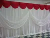 ウェディングパーティーステージのイベントの装飾のための石灰製シルクの結婚式の背景ドレープカーテン20フィート（w）x 10ft（h）イベントの装飾