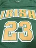 Skickas från USA #St Vincent Mary High School Irish Basketball Jersey Helsydda Vita Gröna Gula Tröjor Storlek S-3XL