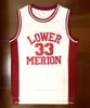 Enviado dos EUA # Lower Merion 33 Bryant Jersey College Men High School Basketball Todos os tamanhos costurados S-3XL de alta qualidade