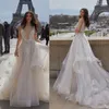 Robes de mariée rose pâle sans manches une ligne robes de mariée grande taille 4 6 8 10 12 14 16 18 20 22 24