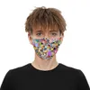 DHL New Hot Multi-Design Skull Face Mask Digital Utskrift Skyddsmask med Filter Chip Dammtät PM2.5 Smog Vuxen Mask för barn