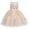 Abiti da ragazza Bambini per ragazze Elegante abito da principessa 2021 Costume da abito per bambini da matrimonio e da festa con fiori estivi1