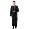 Man Abaya Muslim Dress Pakistan Islam Kläder Abayas Robe Saudiarabien Kleding Mannen Kaftan Oman Qamis Musulman de Mode Homme