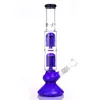 Dab rig 6 Arm Percolator Hookahs Bong Glass Water Pipe Blue Smoking Pipes With 19mm Bowl And Oil Rigs