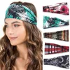 Printed Yoga sport headband Wide bands sweatband hood Gym Work out Fitness cycling Running head band Absorbent Sweat drop ship
