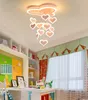 Bedroom ceilinglights simple modern heart-shaped chandelier creative children's room pendant girl LED ceiling lamp net red girl lighting