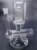 Cachimbos de água para fumar de vidro de 15 polegadas Cachimbos de água em linha e braço Perc Percolator Dab Rig Bong Mini Heady