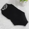 6-12Y Çocuk Kız Kolsuz Jimnastik Bodysuit Bale Leotard Pamuk Dans Takım Elbise