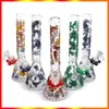 4 Style Verre Bong Pipe À Eau Bécher Bong Plates-formes Pétrolières 10 pouces Fumer Pipes Verre Bubbler Narguilé Shisha