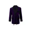 Velvet Men Blazer Jacket Party Prom Casual roken Slechts 1 st Wear1172J