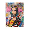 Modern Graffiti Art Mona Lisa Komik Tuval Boyama Posterler ve Yazdırıyor Oturma Odası İçin Duvar Sanatı Ev Dekoru Çerçeve Yok178H5284744