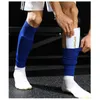 1 par high elasticitet fotboll fotboll shin vakt vuxna strumpor kuddar professionell legging shinguards ärmar skyddsutrustning