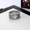 Unisex ring av hög kvalitet legering enkel retro stil omfattande liten blomma snidningsring mode smycken leverans9437758