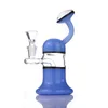 Hookahs 7 '' Glas vatten Bong Lila Grön Heady Mini Pipe Dab Rigs Små Bubbler Bägare Oil Rig