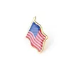 American Flag Lapel Pin United States USA Hat Tie Tack Badge Pins Mini Brooches for Clothes Bags Decoration GD