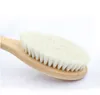 Brosse à shampoing pour bébé, peigne en laine de bain, en bois massif, pour coupe de cheveux, balayage du cou, huile de hêtre, tête, 9984048