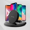 Nieuwe opvouwbare mobiele telefoon Draadloze oplader Desktop stand opladen standaard verticale draadloze snelle oplader gratis verzending