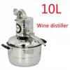 NIEUW 10L Water Alcohol Distiller Home Small Brew Kit Still Wine Making Brewing Machine Distillation Equipment9871405